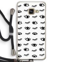 Eye pattern #2: Samsung Galaxy A3 (2016) Transparant Hoesje met koord