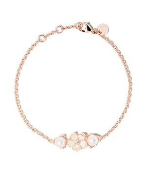 Shaun Leane bracelet Cherry Blossom orné d'un diamant et de perles - ROSE GOLD VERMEIL