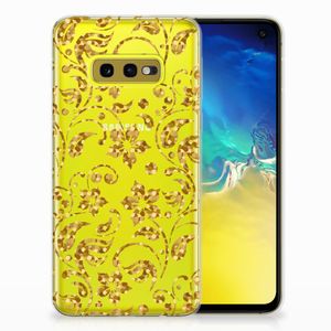 Samsung Galaxy S10e TPU Case Gouden Bloemen