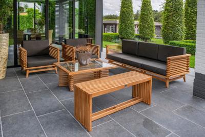 Riverside teak fauteuil incl kussens Tuindeco - Tuindeco