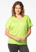 Yoek Top double v-neck | Groen | Maat 58/60