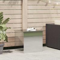 VidaXL Buitenopslagdoos zilver 55 x 50,5 x 50 cm staal