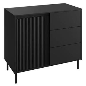 Meubella Dressoir Orvana - Zwart - 103 cm