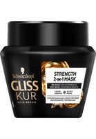 Schwarzkopf Gliss Kur Ultimate Repair 2-in-1 Repair Strength maske 300ml haarmasker Vrouwen
