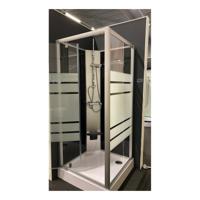 Xellanz Thermo complete douchecabine 80x80x218 aluminium chroom profielen