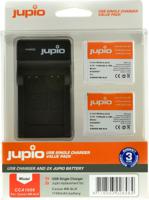 Jupio Kit met 2x Battery NB-6LH + USB Single Charger - thumbnail