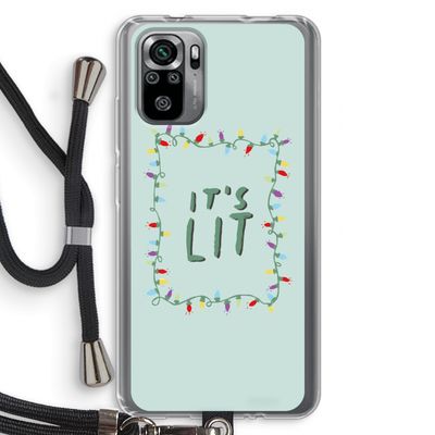 It's Lit: Xiaomi Redmi Note 10S Transparant Hoesje met koord