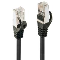 LINDY 48380 RJ45 Netwerkkabel, patchkabel CAT 5e F/UTP 0.50 m Zwart 1 stuk(s)