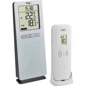 TFA Dostmann Funk-Thermometer LOGOneo 30.3071.54 Draadloze thermometer digitaal Zilver
