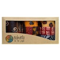 Handgeschilderde Kaarsen 'Uzima' in Giftbox - 3 stuks