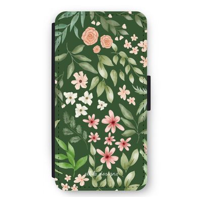 Botanical green sweet flower heaven: iPhone 11 Pro Max Flip Hoesje