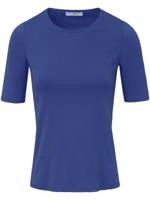 Shirt 100% Pima Cotton ronde hals Van Peter Hahn blauw