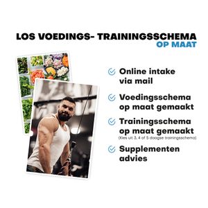 LOS TRAININGS- EN VOEDINGSSCHEMA