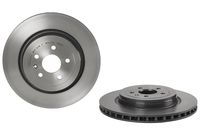 Remschijf COATED DISC LINE BREMBO, Remschijftype: Binnen geventileerd, u.a. fÃ¼r Tesla