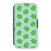 Groene blaadjes: iPhone 12 Flip Hoesje