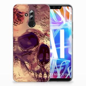 Silicone Back Case Huawei Mate 20 Lite Skullhead