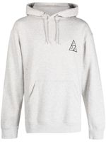 Huf logo-print cotton hoodie - Gris