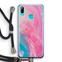 Roze explosie: Huawei P Smart (2019) Transparant Hoesje met koord