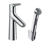 Hansgrohe Talis S wastafelkraan met handdouche en doucheslang chroom - thumbnail