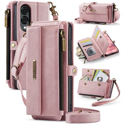 Caseme Samsung Galaxy S25 Edge hoesje - portemonnee tasje - Lichtroze