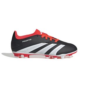 adidas Predator Club Gras / Kunstgras Voetbalschoenen (MG) Kids Zwart Wit Felrood