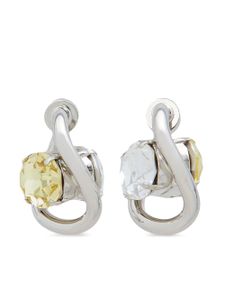 Marni boucles d'oreilles à ornements en cristal - Argent