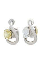 Marni boucles d'oreilles à ornements en cristal - Argent - thumbnail