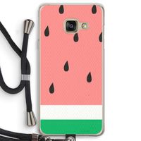 Watermeloen: Samsung Galaxy A3 (2016) Transparant Hoesje met koord