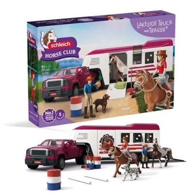 Schleich 42705 Horse Club Series Pick-uptruck en grote paardentrailer figuur