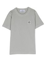 Stone Island Junior t-shirt en coton à patch logo - Gris - thumbnail