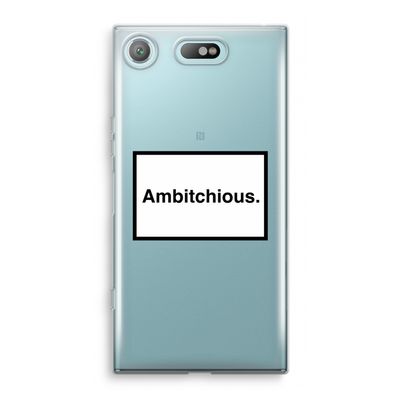 Ambitchious: Sony Xperia XZ1 Compact Transparant Hoesje
