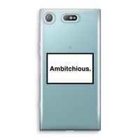 Ambitchious: Sony Xperia XZ1 Compact Transparant Hoesje