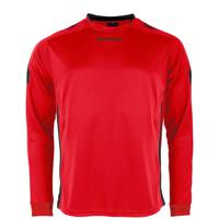 Stanno 411003K Drive Match Shirt LS Kids - Red-Black - 152 - thumbnail