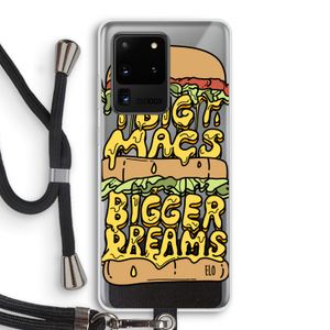Big Macs Bigger Dreams: Samsung Galaxy S20 Ultra Transparant Hoesje met koord