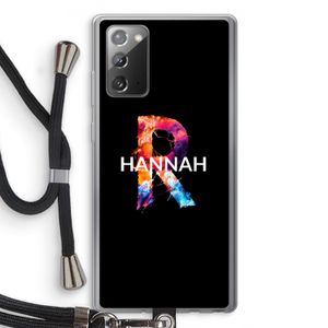 Abstract Spectrum: Samsung Galaxy Note 20 / Note 20 5G Transparant Hoesje met koord