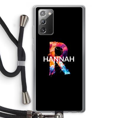 Abstract Spectrum: Samsung Galaxy Note 20 / Note 20 5G Transparant Hoesje met koord
