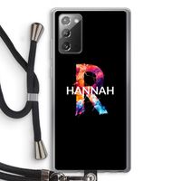 Abstract Spectrum: Samsung Galaxy Note 20 / Note 20 5G Transparant Hoesje met koord