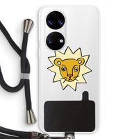 Kleine leeuw: Huawei P50 Transparant Hoesje met koord