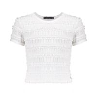 Frankie & Liberty Zomer t-shirt - kant meisjes - wit - Rozy