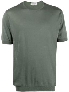 John Smedley t-shirt en coton à col rond - Vert