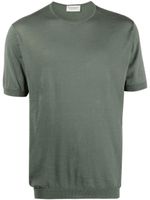 John Smedley t-shirt en coton à col rond - Vert