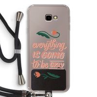 Optimistic flower girl: Samsung Galaxy J4 Plus Transparant Hoesje met koord Optimistic flower girl: Samsung Galaxy J4 Plus Transparant Hoesje met koord