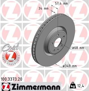 Remschijf Coat Z 100337320