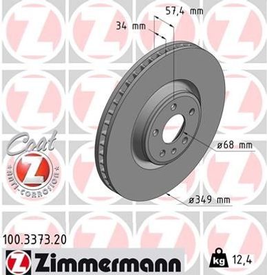 Remschijf Coat Z 100337320