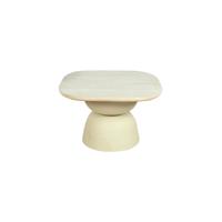 Tower Living Salontafel 'Barza' Mangohout, 62 x 62cm, kleur Off White