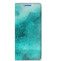 Bookcase OPPO Reno 6 Pro Plus 5G Painting Blue