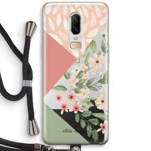 Sweet heaven geometrics: OnePlus 6 Transparant Hoesje met koord