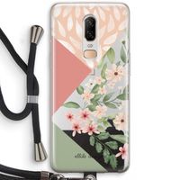 Sweet heaven geometrics: OnePlus 6 Transparant Hoesje met koord
