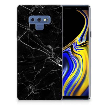 Samsung Galaxy Note 9 | TPU | Siliconen hoesje | Marmer Zwart - Origineel Cadeau Vader