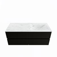 MONDIAZ VICA-DLUX 120cm badmeubel onderkast Urban 4 lades. Inbouw wastafel CLOUD rechts zonder kraangat, kleur Opalo. MONDIAZ VICA-DLUX 120cm badmeubel onderkast Urban 4 lades. Inbouw wastafel CLOUD rechts zonder kraangat, kleur Opalo.